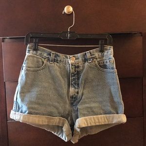 Harley Davidson High Waisted Jean Shorts